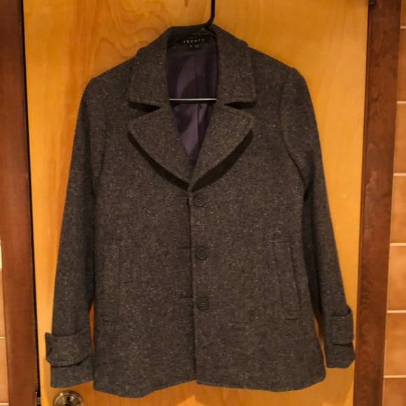 Theory Jackets & Blazers - Theory tweed pea coat